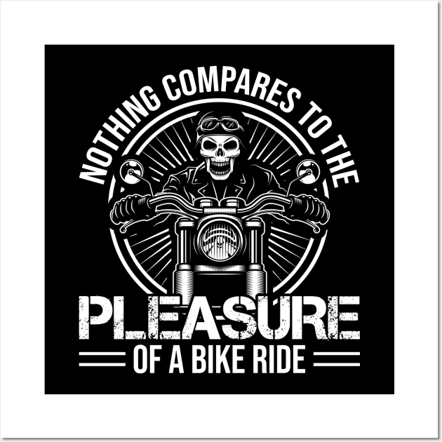 Pleaser Of A Bike T - Shirt Design Wall Art by Shuvo Design